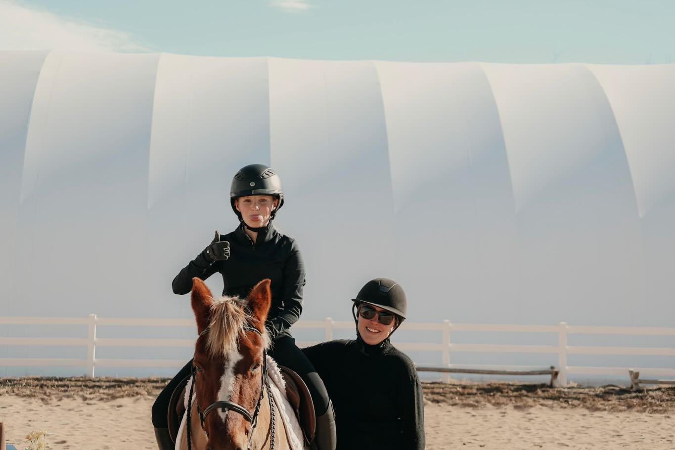 Weekend twinning 👯♀️ #horsegirls #horses #barn @ckrystofiak