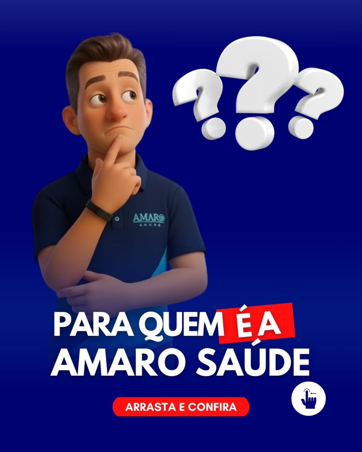 Existe um plano de saúde ideal para cada fase da sua vida.
A Amaro Saúde ajuda você a escolher o melhor.
👉 Deslize e simule.