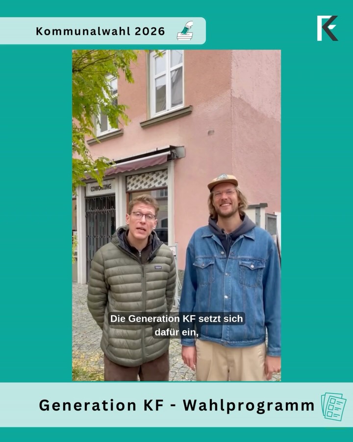 Generation KF setzt sich für Start-ups und Gründer:innen ein!
Gute Rahmenbedingungen sind wichtig, um den Wirtschaftsstandort Kaufbeuren weiter zu stärken 📈
#generationkf #generationkfwahlkampf #generationkfwahlprogramm #generationkfkommunal2026 #kaufbeuren