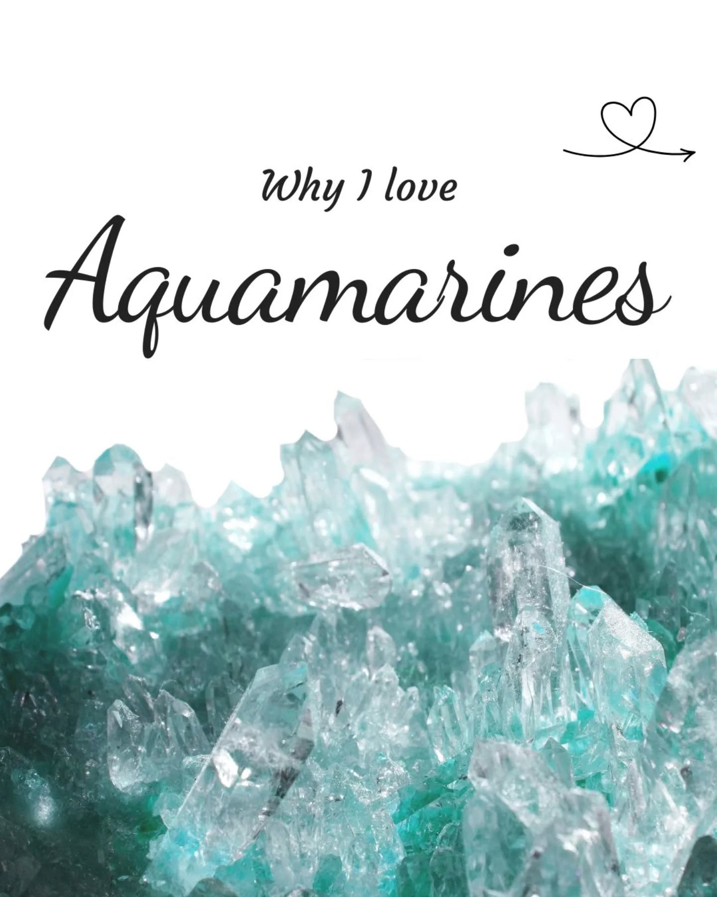 Aquamarines are such beautiful stones. It's the colour that I really love and the fact that they may have been dropped by mermaids from their treasure chests and washed up on the shore. 🧜♀️