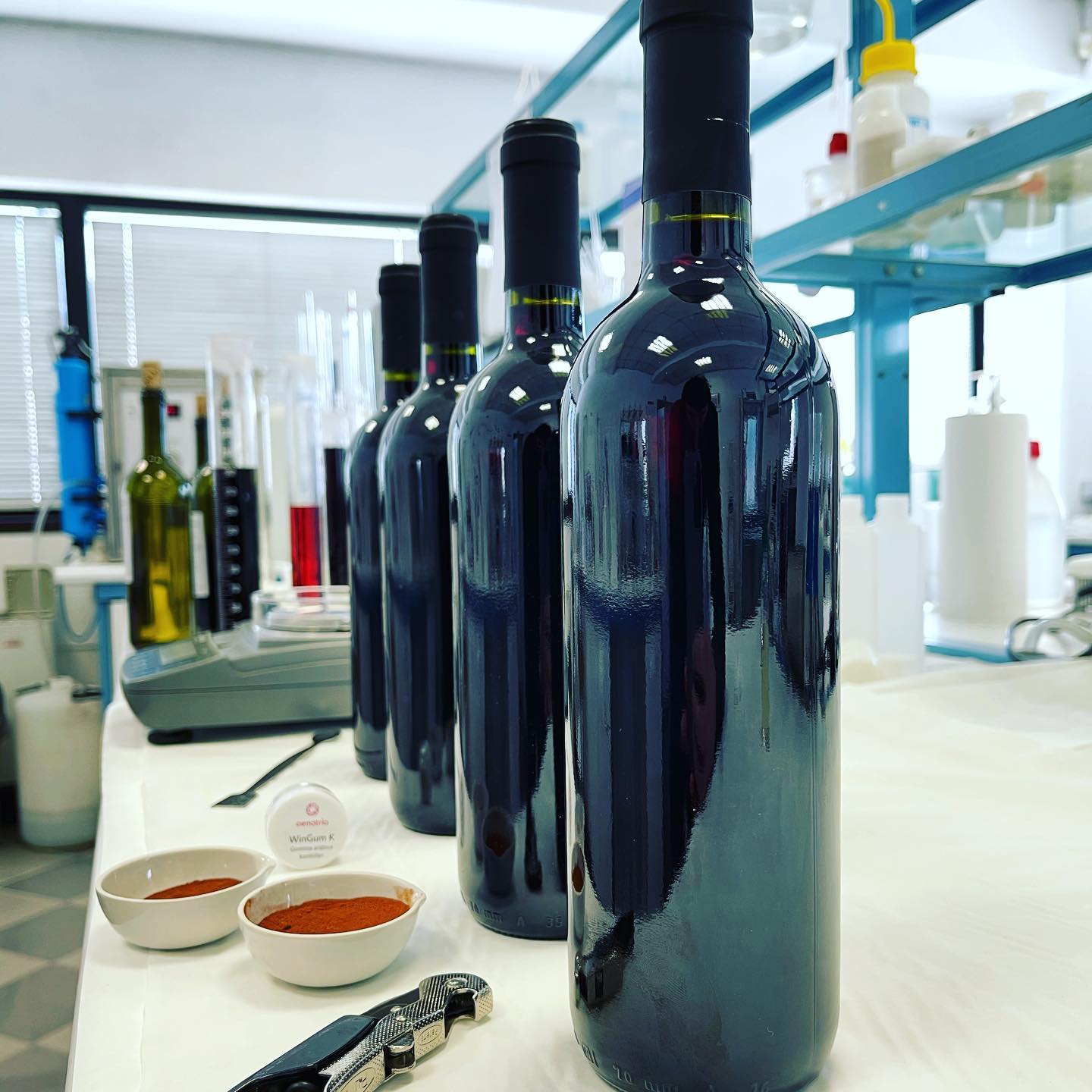 Test di #affinamento con i nostri tannini della linea #oenotria, crediamo molto nel minimo impatto sul vino, i nostri prodotti hanno dosaggi molto bassi e una grande efficienza 💪🏻