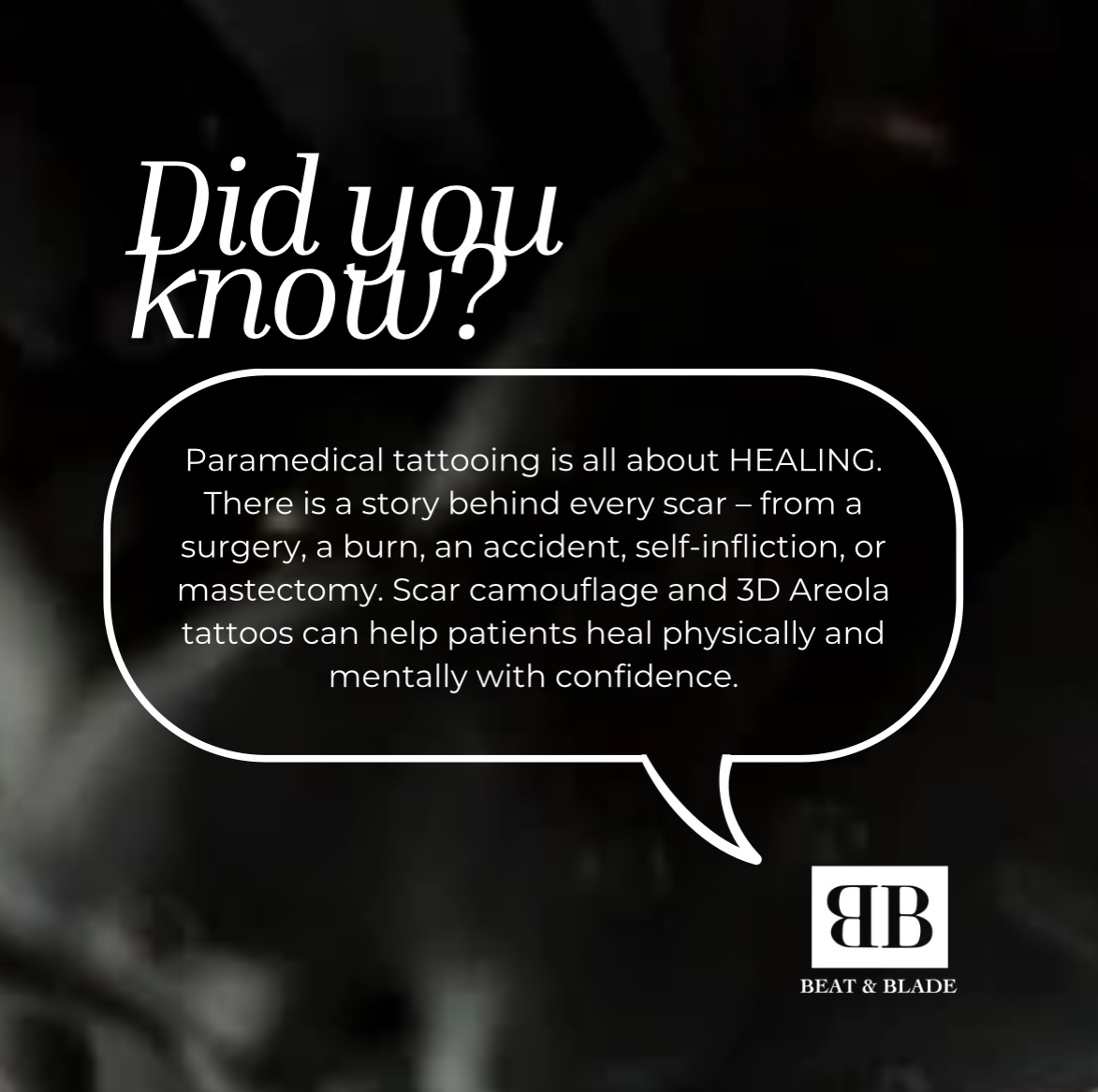 Did you know?…. Paramedical tattoo, or medical tattooing, is a specialized, restorative procedure designed to foster both physical and emotional healing by concealing scars, burns, and skin imperfections. Paramedical tattoos offer life-changing cosmetic healing and restoration.
Key Aspects of Paramedical Tattooing:
Purpose: The primary goal is to help patients “feel whole again” by reducing the visibility of lasting reminders from illnesses, accidents, or surgeries.
Applications: Common procedures include 3D nipple/areola tattooing, camouflaging scars from tummy tucks or mastectomies, vitiligo pigment correction, burn scars, and even reconstructing the look of a belly button or finger nail.
The Healing Process: While it facilitates emotional healing, the physical healing of the tattoo itself usually takes 8- 12 weeks.
Not a Standard Tattoo: Unlike traditional tattooing for body art, these are medical-grade techniques performed to match skin tones and textures.
Psychological Impact: It allows survivors of trauma to take control of their narrative, often acting as a final step in their recovery journey.
BEATANDBLADE.COM
#medicaltattoo #paramedicaltattoo #healing #houston #pmu