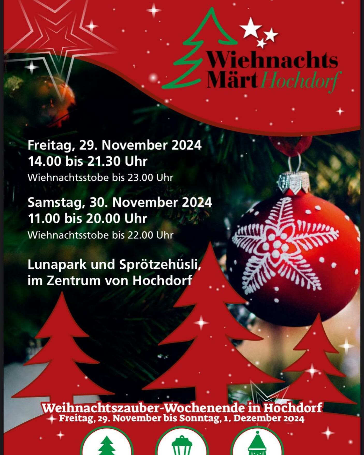 Am 29. & 30. November sind wir am Hofderer‘ Wiehnachtsmärt anzutreffen und bewirtschaften euch mit leckerem Glühwein, Gulasch, Risotto und vielem mehr! 🎄🎅⭐️
Wir freuen uns auf euren Besuch. 🫶🏼
#hmh #harmoniemusikhitzkirchertal #weihnachtsmarkt #glühwein #gulasch #risotto #hochdorf #bisbald