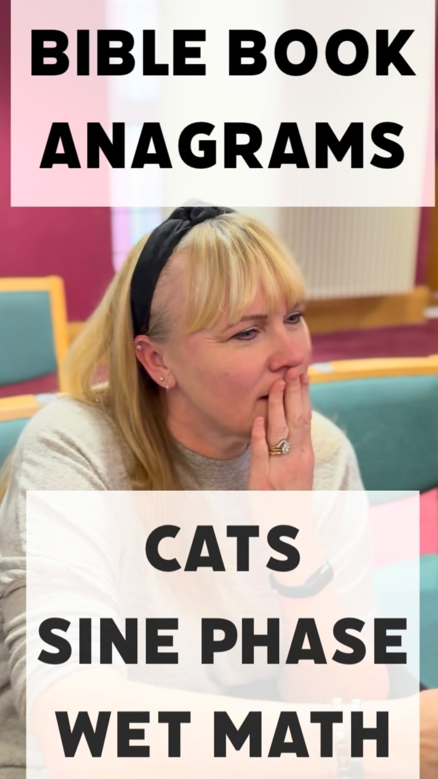 We scrambled the letters of 6 books from the Bible and asked our congregation to work them out in real time.
How many did you get? 🤔