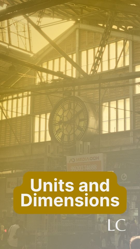 Two kinds of physical quantities get involved within every physical phenomenon - fundamental and derived quantities.
Fundamental quantities describe the most basic quantities that we experience → length, mass, time, number of any substance, etc.
One can derive other quantities by multiplying and dividing these fundamental quantities. For example, covering some length per unit of time is nothing but speed. The charge present on a body is nothing but the current passing through it across the entire duration of time.
The units of these derived quantities can also be derived from the units of the fundamental quantities.
Express each of these units in their dimensions and that will provide you with the derived units.
#physics #grade11 #grade12