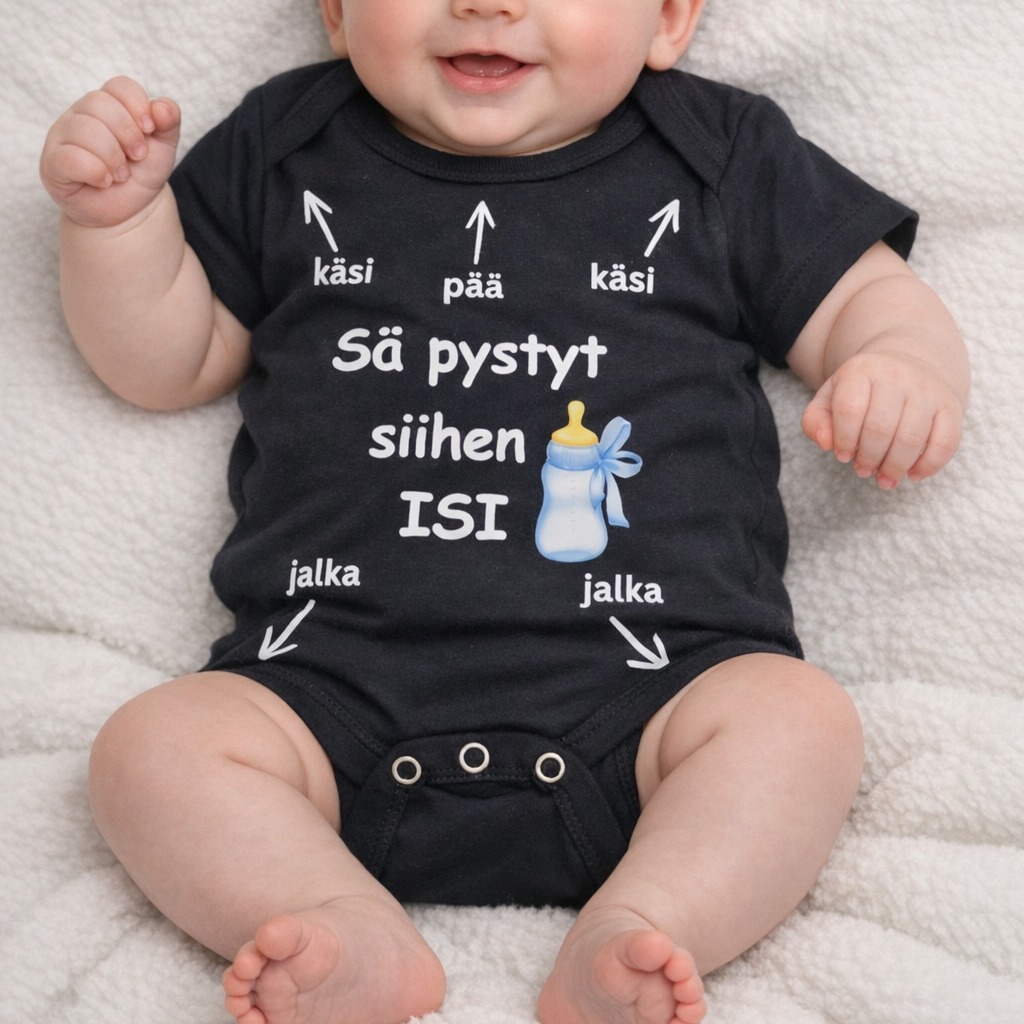 vauvan body "ISI" koko 3M(62-68cm)
#vauva#dtfprinting#9months#lahja#lahjaidea#babyclothing#vauvanvaatteet#puuvilla#jerseys