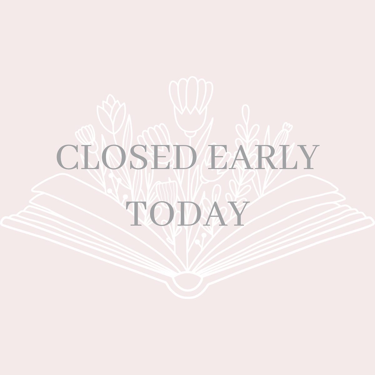 Hello everyone! We are closing early today!
Feel free to leave a voicemail or email and our receptionist will be back in on Monday April 3rd at 11 AM.
If you need to reach out about the opening with Anie on Monday, DM us and we can book it for you through our messages.
Be well and we hope you make the most of this rainy day!