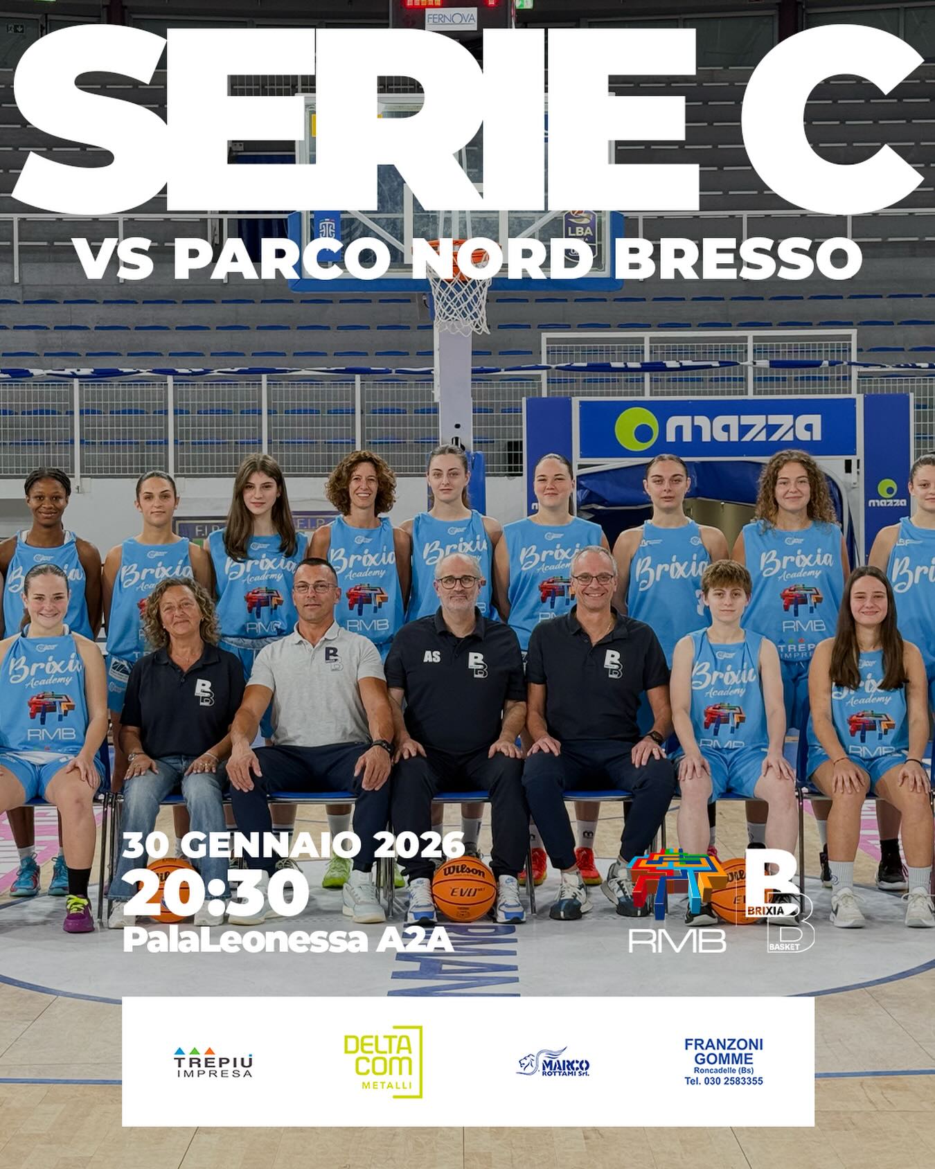 Game day per le nostre ragazze della Serie C 🤍💙
20.30 vs Parco Nord Milano!
Forza ragazze 💪🏻