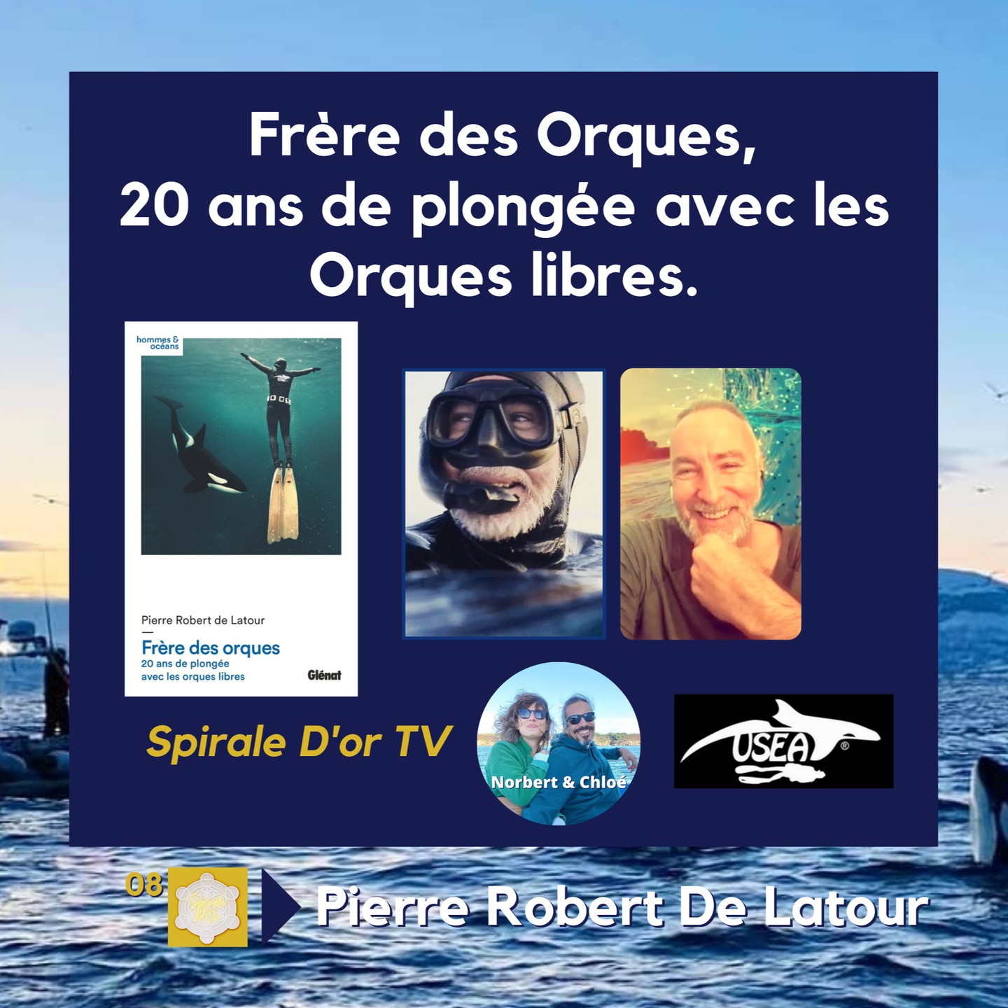 https://youtu.be/m6cusJdUSOA
Ce soir à 21h, notre interview de Pierre, the Orca Whisperer
Merci à lui pour ce partage enrichissant.
Méthode USEA, ou comment nager avec les Orques en conscience.
Le son, formidable source de bien-être en leur compagnie.
#theorcawhisperer #sauvonslesorques #orques #USEA #orcas #defensedesoceans #useadiving #connexionanimale #soundhealing #orquessansfrontieres #paulwatson #seashepherdfrance #spiraledortv
@à la une