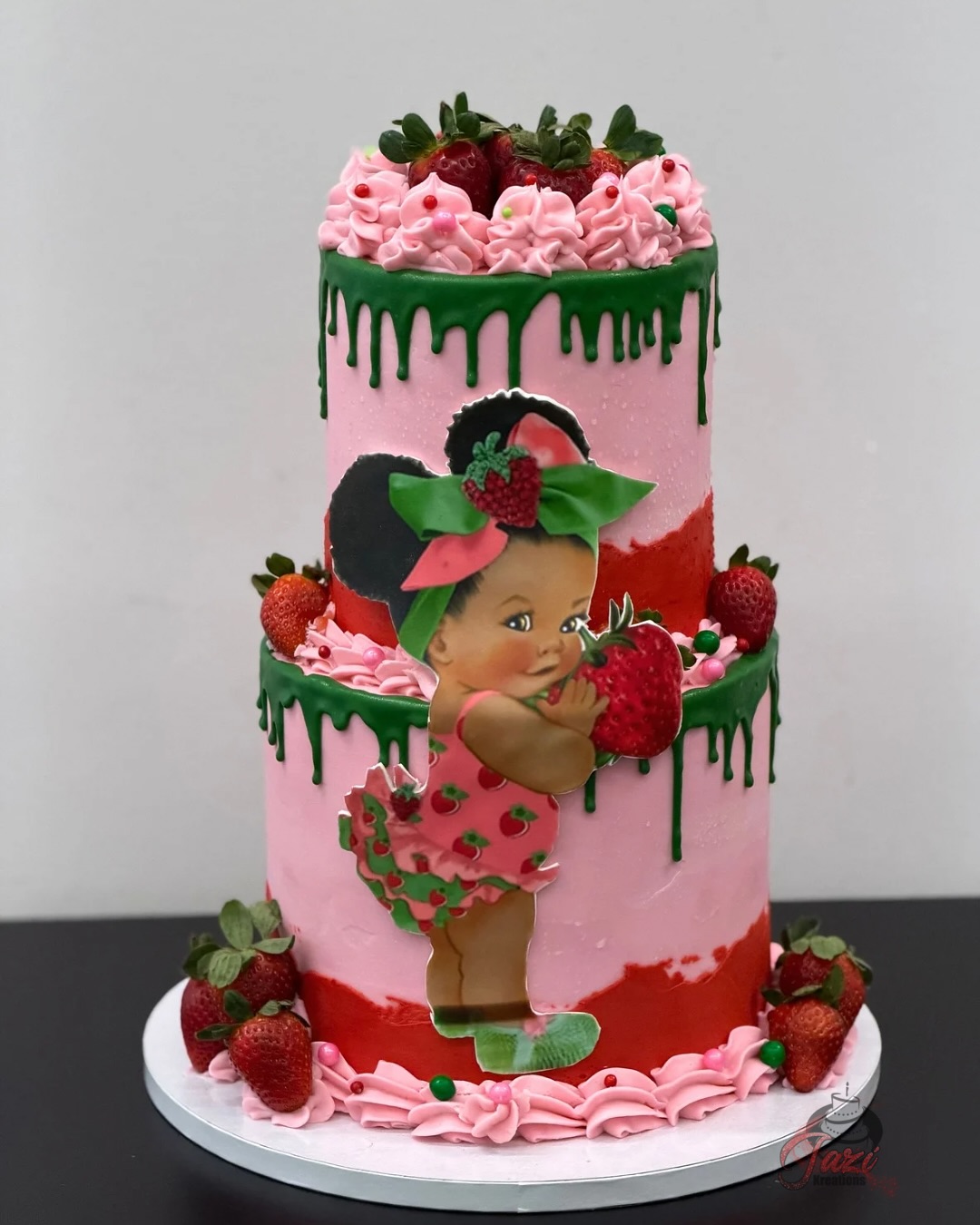 A little berry is on the way 🍓👶💗
This sweet strawberry-themed baby shower cake is the perfect centerpiece to celebrate a bundle of joy. Soft pinks, fresh berries, and the cutest details, made with so much love for such a special moment.
Planning a baby shower? ✨
Let us create a custom cake that’s as sweet as your celebration, message us to book!
-
-
-
#BabyShowerCake #StrawberryTheme #CustomCakeDesign
#BabyShowerInspo #PinkCake
#SweetCelebrations #CakeForBaby #BabyShowerIdeas
#CustomCakes #BerrySweetCake 🍓 #tallahasseecake #tallahasseebaker #tallahasseeevents #tallahasseeparty #jazikreations