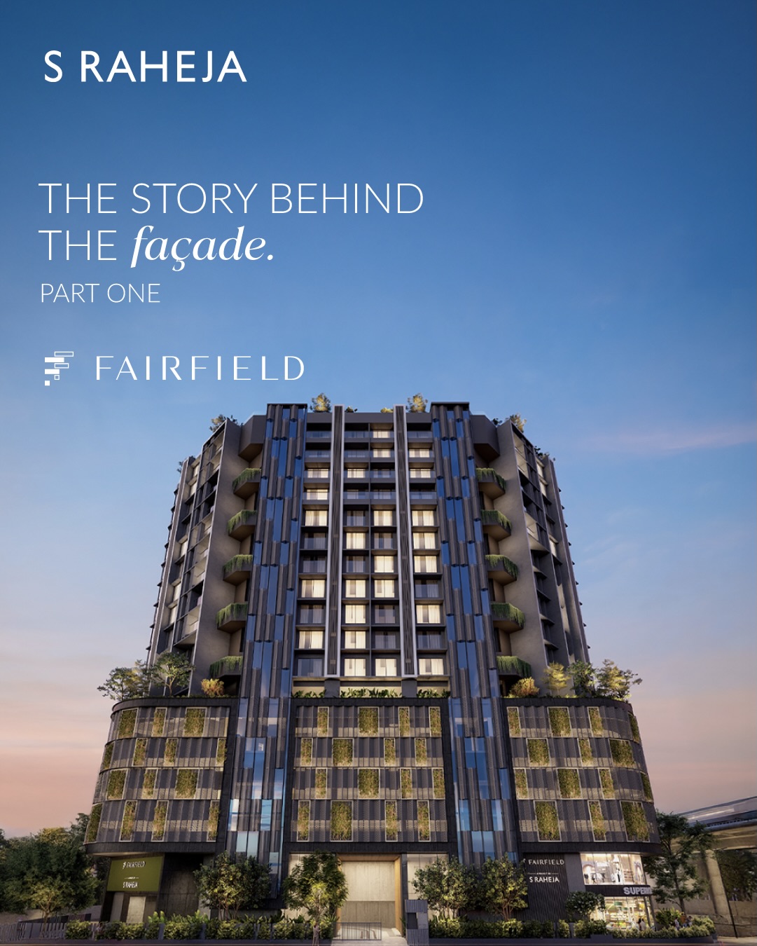 The Story Behind the Façade is an ongoing exploration of how architectural intent takes form.
At S Raheja, elevations are shaped by planning, orientation and context, rather than surface expression.
The series begins with Fairfield, where a rotated form and faceted edges respond to infrastructure, enhance light and airflow to establish a breathable podium condition that is integral to the building’s architectural expression.
#SRAHEJA #architecture #facade #design #realestate