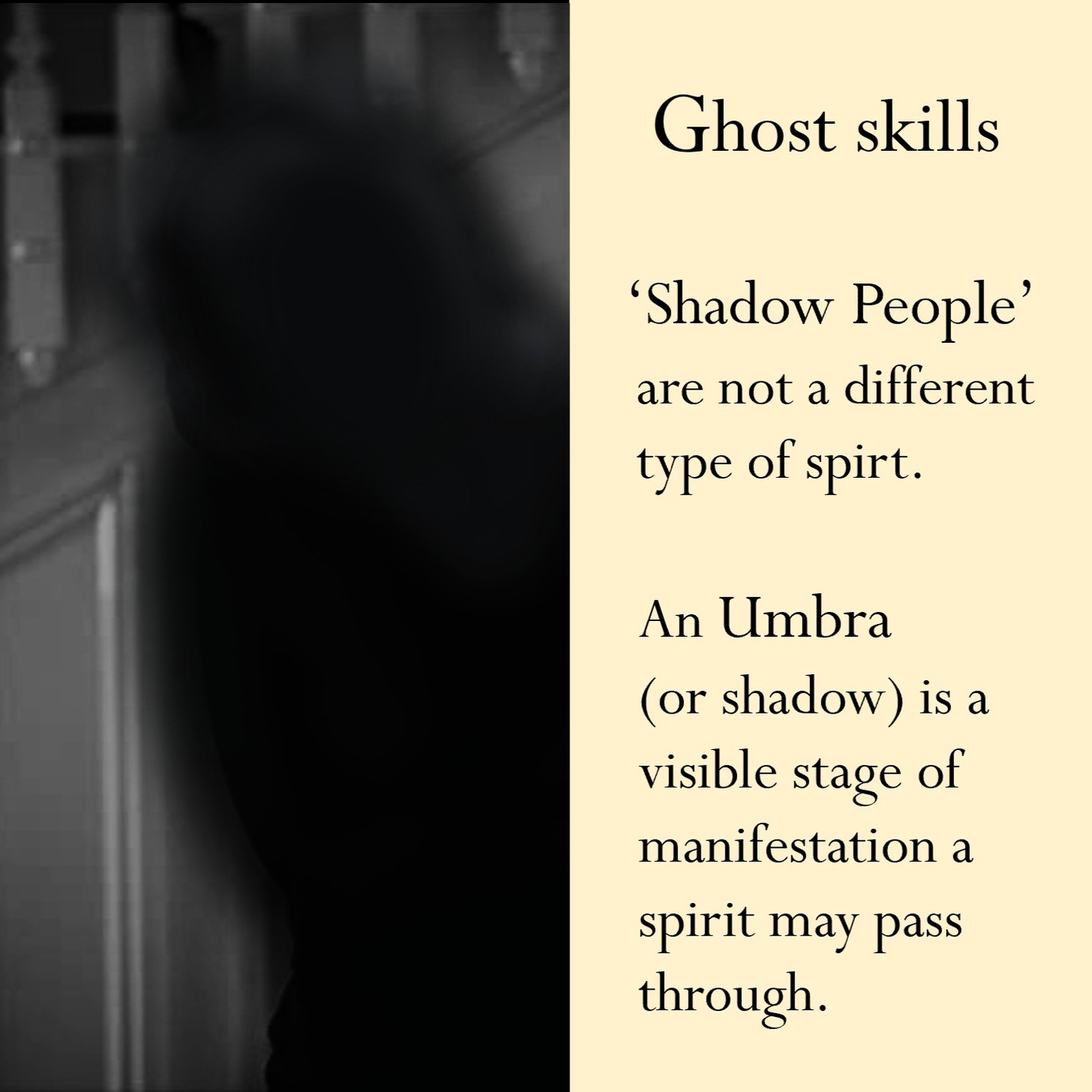 When a spirit becomes visible, there are several universal stages of manifestation that occur simultaneously. These can include orbs, a mist, shadowy forms and transparent apparitions. These stages of manifestation do not indicate the type of spirit, however there are other phenomenon that will.
To learn more about how spirits visibly manifest you can read an excerpt from our book 'Unquiet Voices' on the Llewellyn website - Stages of Spirit Manifestation (llewellyn.com)
www.llewellyn.com/journal/article/3186
___
#Ghosts#Hauntngs#Paranormal#supernaural#shadowpeople#unquietvoices#paranormalactivity#ghosthunting #paranormalinvestigations#ghostphotography #spiritworld #llewellynbooks
