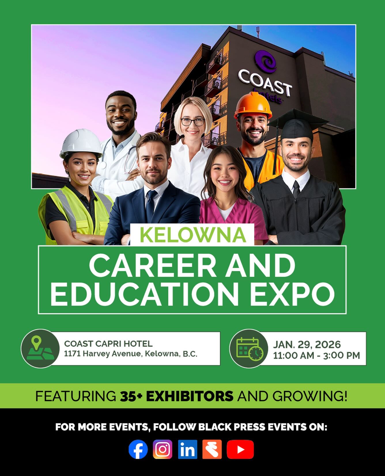 We’re excited to share that the Women in Leadership Foundation team will be attending the Kelowna Career and Education Expo today at the Coast Capri Hotel.
We will be there representing the Emerging Leaders Placement Project, connecting with community partners, employers, and youth to talk about meaningful placements, mentorship, and creating pathways for the next generation of leaders.
If you’re attending, come say hello and learn more about how you can get involved.
This project is funded by the Government of Canada through Canada Service Corps.
#CanadaServiceCorps #LeadersToday #YouthInCanada