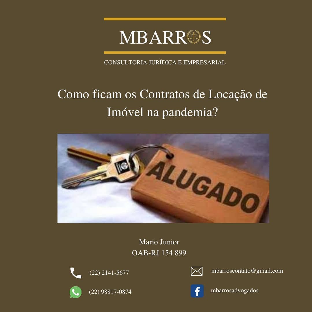 Como ficam os Contratos de Locação de Imóvel no período de Pandemia?
Momento ímpar para toda sociedade, a situação atual não é diferente para Locadores e Locatários!
Se por um lado não é razoável exigir do Locatário, durante a pandemia, o pagamento integral da obrigação assumida antes dela, também não é justo que o Locador veja, de um momento para o outro, sua renda desaparecer com o vento.
Enquanto alguns acreditam ingenuamente que todo Locador possui muitos bens e reserva financeira, é muito provável que você conheça alguém que
lutou bastante na vida para construir um patrimônio módico e, não raras vezes, depende do rendimento que ele proporciona (pagamento do aluguel) para sobreviver.
Também não é difícil encontrar aqueles que, aproveitando o momento, deixam de pagar o aluguel, mesmo mantendo condições para tanto.
Mas deixando os extremos de lado, uma coisa é certa: mudando a situação financeira do Locatário, as partes precisam chegar num acordo!
Seja para redução equitativa no valor da locação, seja para suspensão durante certo período, é importante que uma parte se coloque no lugar da outra e evitar o litígio.
Aliás, se boa parte das pessoas fizessem o exercício periódico de se colocar no lugar do outro, nosso país não seria um dos maiores do mundo em termos de quantidade de processos judiciais...
Ora, diante do estado de calamidade pública ocasionado pelo COVID-19 (coronavírus), reconhecido pelo Decreto Legislativo Federal nº 6, de 20 de março de 2020, existe a possibilidade de revisão contratual, conforme previsto no artigo 317 do Código Civil:
"Art. 317. Quando, por motivos imprevisíveis, sobrevier desproporção manifesta entre o valor da prestação devida e o do momento de sua execução, poderá o juiz corrigi-lo, a pedido da parte, de modo que assegure, quanto possível, o valor real da prestação."
Entretanto, conquanto exista previsão legal para que as partes procurem o judiciário, é recomendável que reflitam e procurem chegar a um acordo, de preferência formal e, se possível, com o auxílio de um profissional especializado.
=> Conheça-nos em: www.mbarrosadvogados.com.br
#locaçãonapandemia
#legislação
#lutaporjustiça