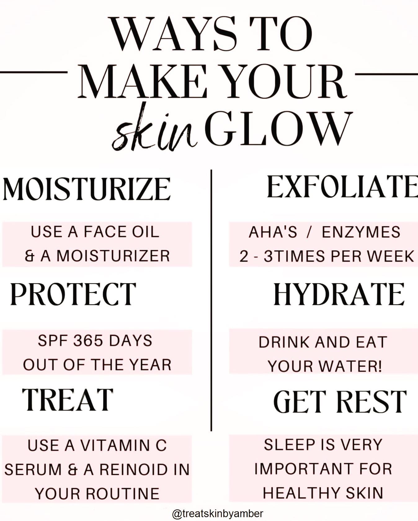 Glowing skin is always in!
Moisturize to protect and repair your skin, use a face oil to seal it all in!
*Winter Tip- Apply face oil AFTER moisturizer for added hydration and to really lock everything
Exfoliating with AHA’s (glycolic, lactic, mandelic) and Enzymes will eat away at dead skin that is making it look dull and tired.
*Winter Tip- Even if your skin feels dryer in the winter months you must still exfoliate regularly!
Protecting your skin from damaging UV rays will keep your skin from aging faster and looking leathery.
*Winter Tip- Apply SPF EVERY DAY even in the winter months when the sun doesn't seem to be out
Vitamin C and Retinoids are there to brighten and increase cellular turnover, the quicker the turnover the newer your surface skin will be! These ingredients help support the skins foundation.
*Winter Tip- This is a great time of year to get on a medical grade Retinol
Staying hydrated by drinking plenty of water and eating your fruits and veggies is great for overall health. The more dehydrated you are the more dull and dry your skin will look.💧
Plenty of sleep at night is very important to having healthy skin! Your skin repairs itself 30% faster while you are asleep.
Last but not least, monthly facials and guidance on a skin care routine that is right for you from your esthetician!
Link in bio to book 💕💕
#skincare #skincareroutine #skin #winter #products #glowingskin #skincaretips