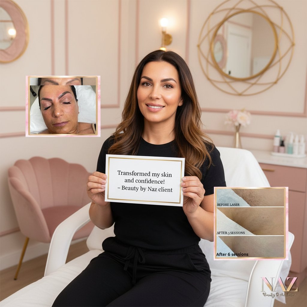 See real results. Confidence starts with you.
From fuller brows to glowing, smooth skin, every transformation here is personal. Wondering what’s possible for you?
Ready for your own before and after? Message Naz to book your consultation today. ✨