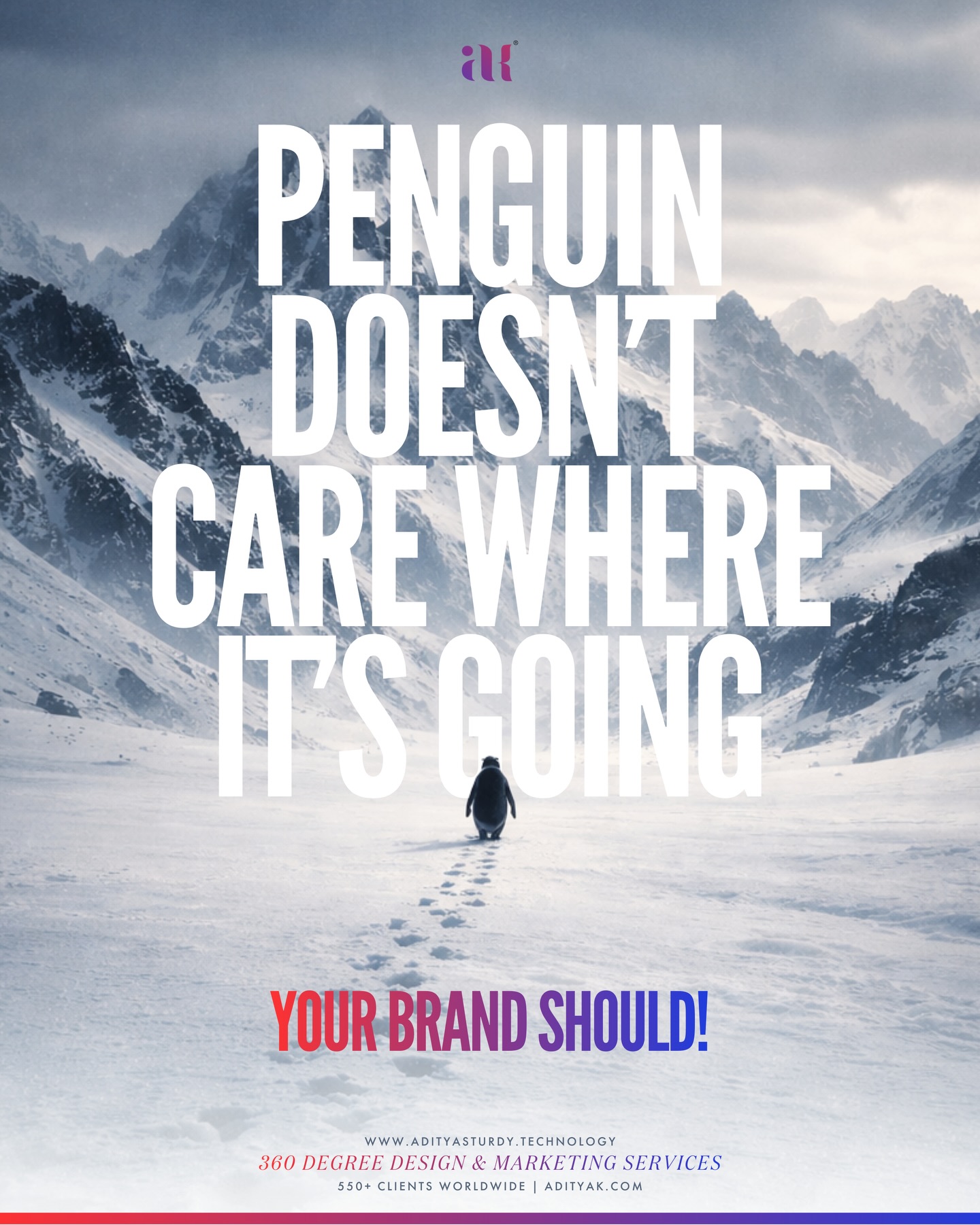Penguins don’t overthink direction.
Brands can’t afford that luxury.
Not strong digitally? We’re the right partner.
🐧 @adityasturdy.technology
www.adityak.com
#penguintrend #nihilistmemes #nihilistpenguin #adityasturdytechnology