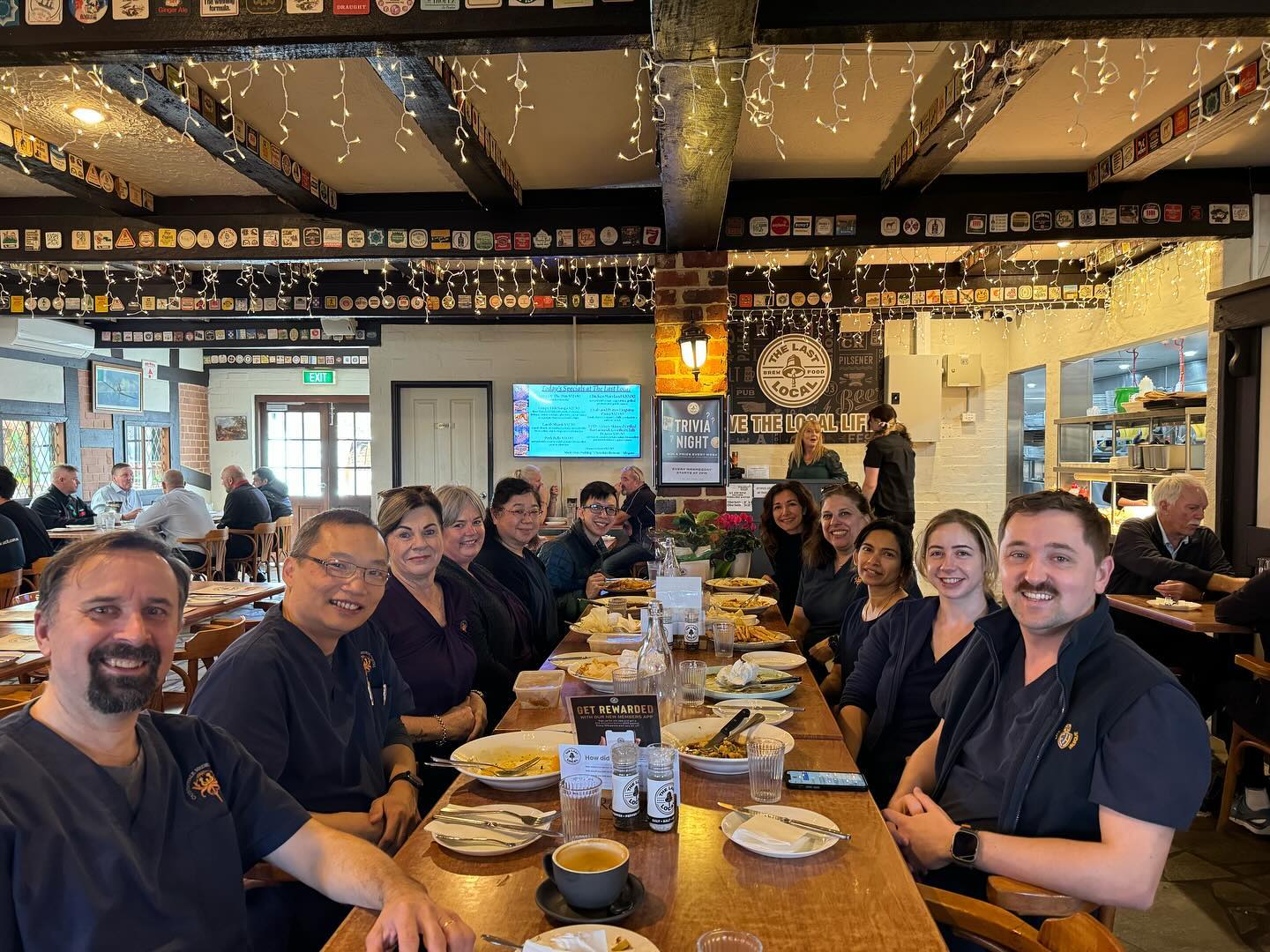 Friday team catch up @lastlocalcanningvale to say farewell to Dr Tania Jacob and pharmacist Nasim, who finished up six month placements with our team. They will be missed