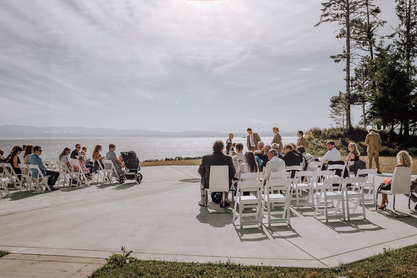 Share your vows surrounded with loved ones, on the PNW coastline.