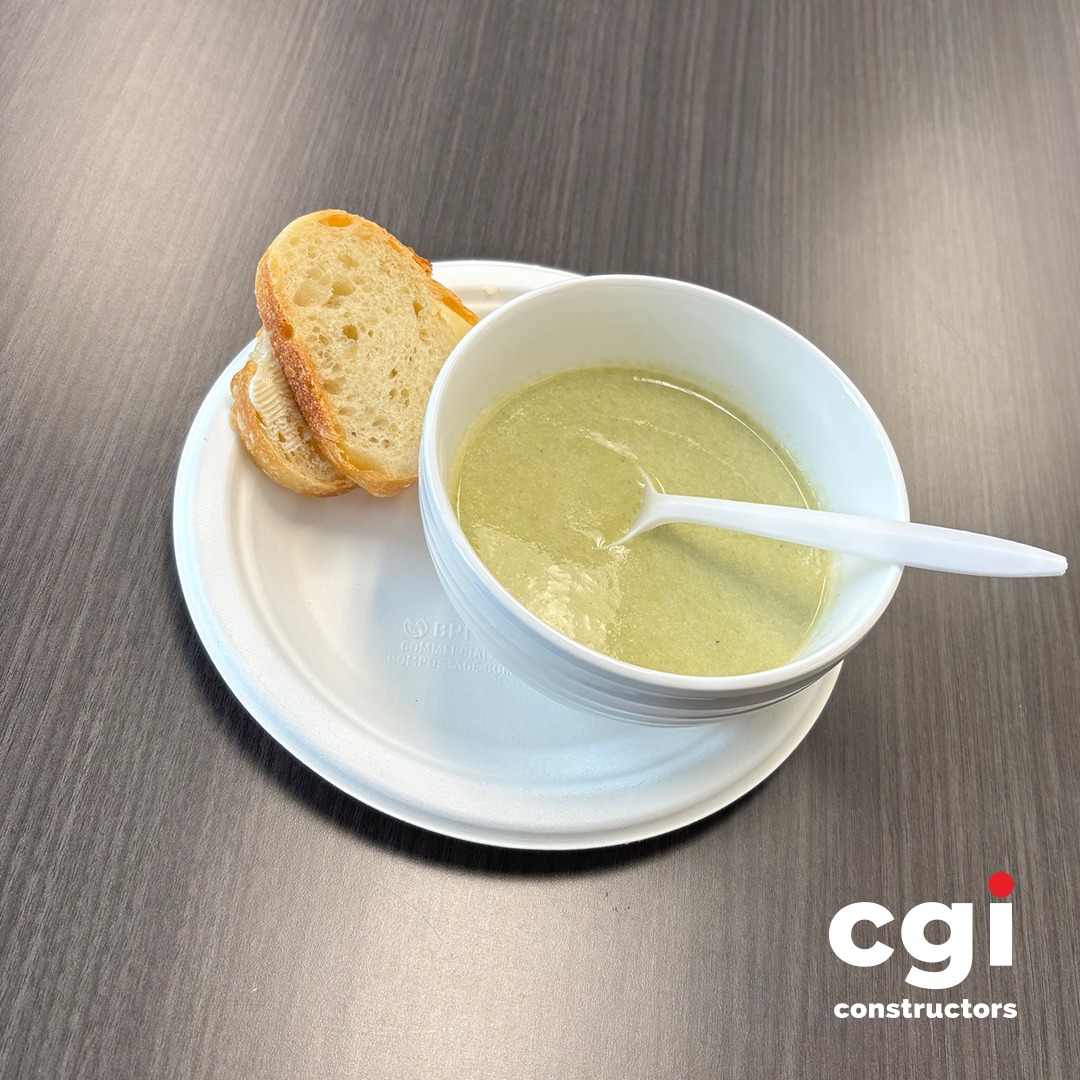Building great projects—and warming up with great soup. Huge thanks to Ulupi and Meredith for the incredible Broccoli Almond Soup and Lemon Chicken Orzo Soup! Winter lunches at our Toronto office. ❄️🥣
#CGIConstructors #TeamBuilding