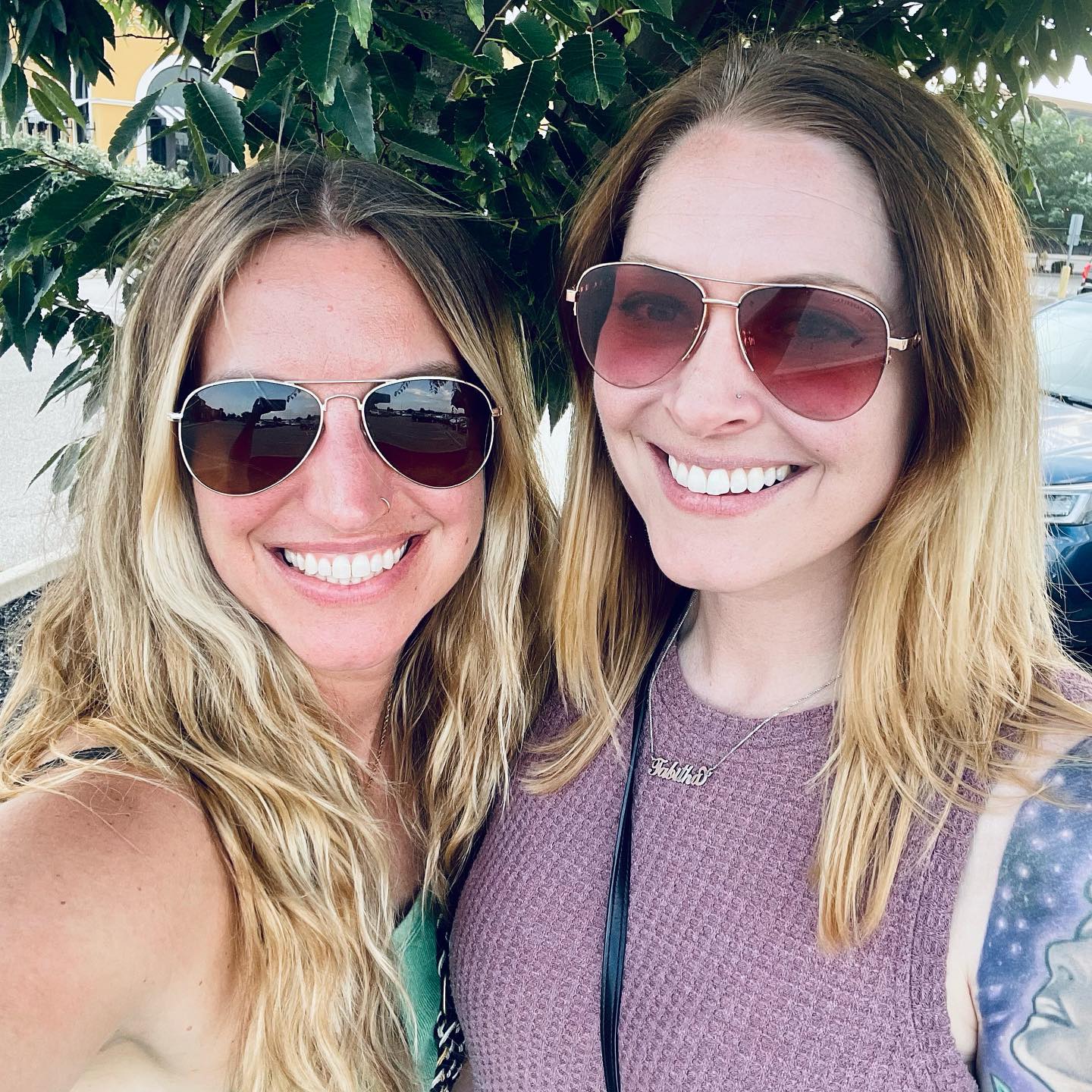 Thirty three years and counting w/ @roza.moon.studio #sisters #mallrats #twononblondes