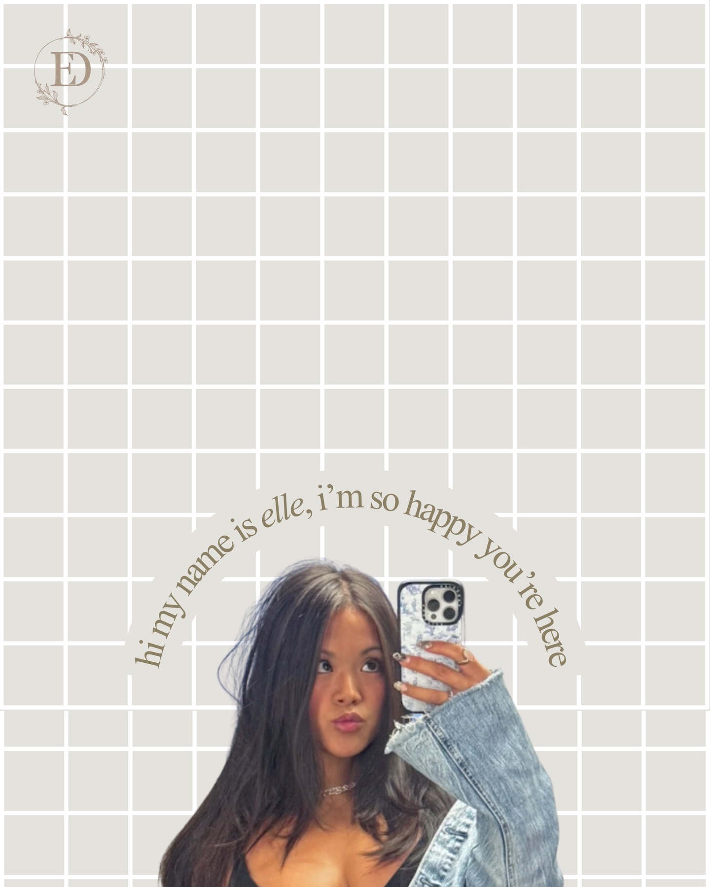 hey friends 🤭 so happy you’re here. i’m elle & this is my little corner of instagram. swipe + stay a while 🤍