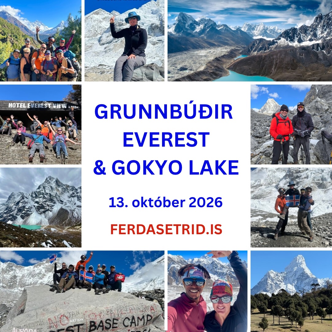6 sæti laus 🌸 Gönguferð í grunnbúðir Everest um Gokyo vötnin er epískt ævintýri í gegnum hjarta Himalaya-fjallgarðsins. Einstök leið sem er mun fáfarnari en hefðbundna leiðin. Þessi hringferð sameinar stórbrotna náttúru, menningarlega dýpt og hrífandi landslag sem aðeins fáar leiðir í heiminum bjóða upp. Hægt að lesa og bóka hér 👉 https://www.ferdasetrid.is/nepal2026
