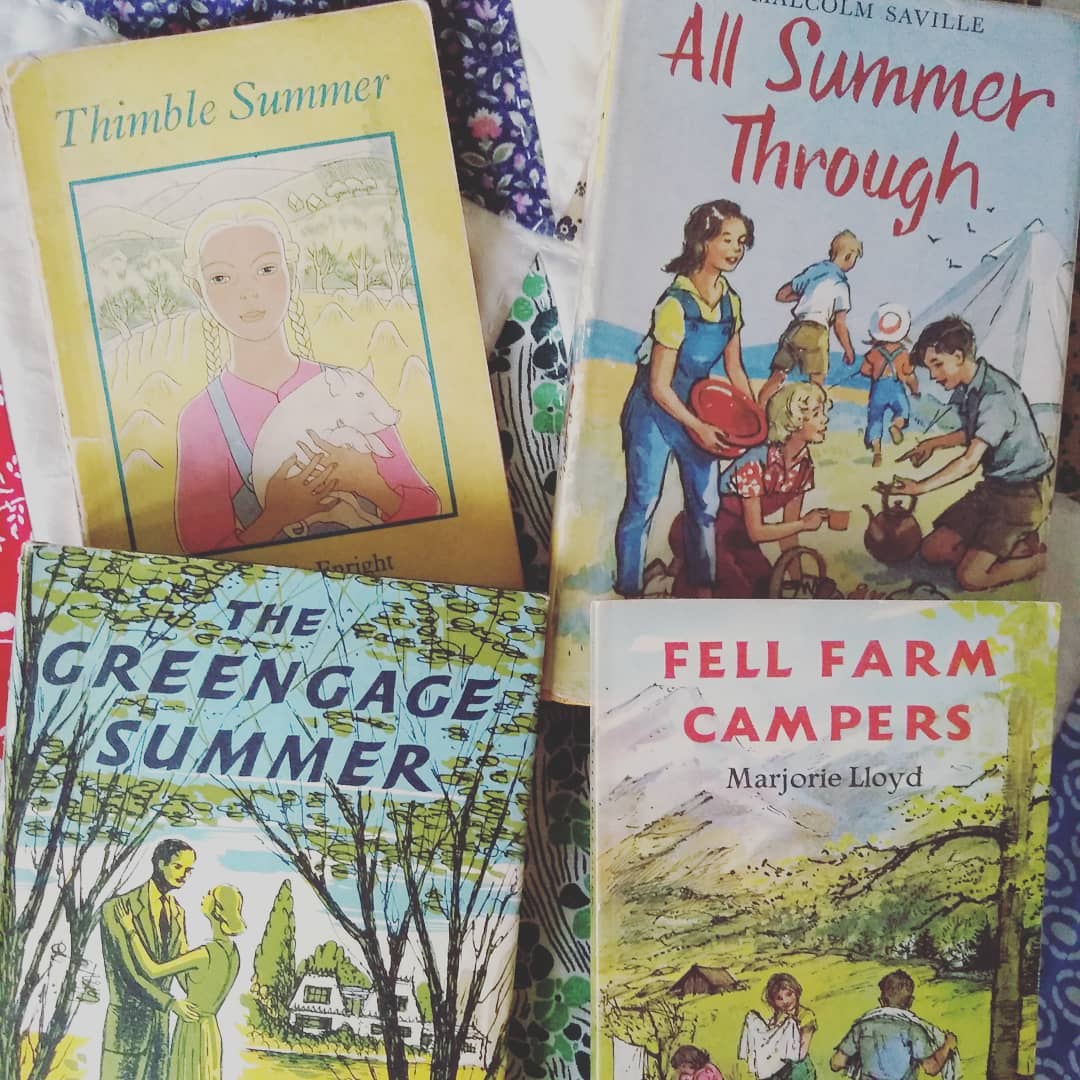 Trawling the bookshelves for some vintage summer classics.....