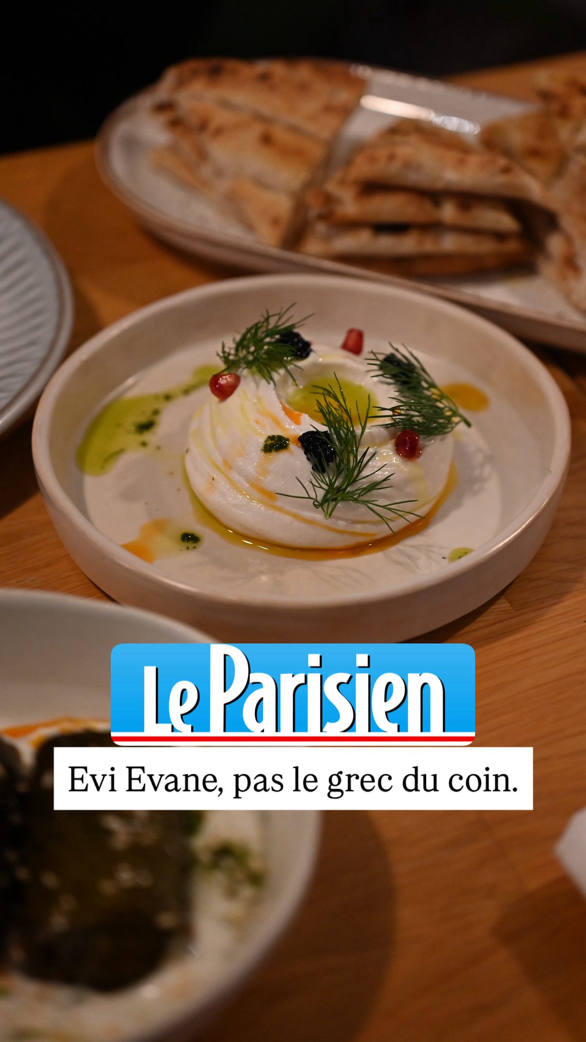 Dans le @leparisienwe de dimanche dernier, on parle de notre restaurant pour ne pas oublier « la noblesse de nourriture hellénique ». 🥹 Merci @lguez d’avoir compris et retransmis cela.