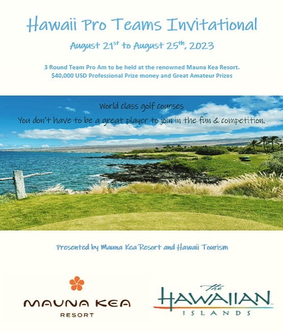 A limited field of 25 teams playing for $40,000 USD in a Senior Pro Am in Hawaii next August !
Sign me up…..
On sale now. Pro’s organise your team of Amateurs soon so you don’t miss out.
#tourlife #golftrip #proam #pacificgolfmanagement #puregolftours