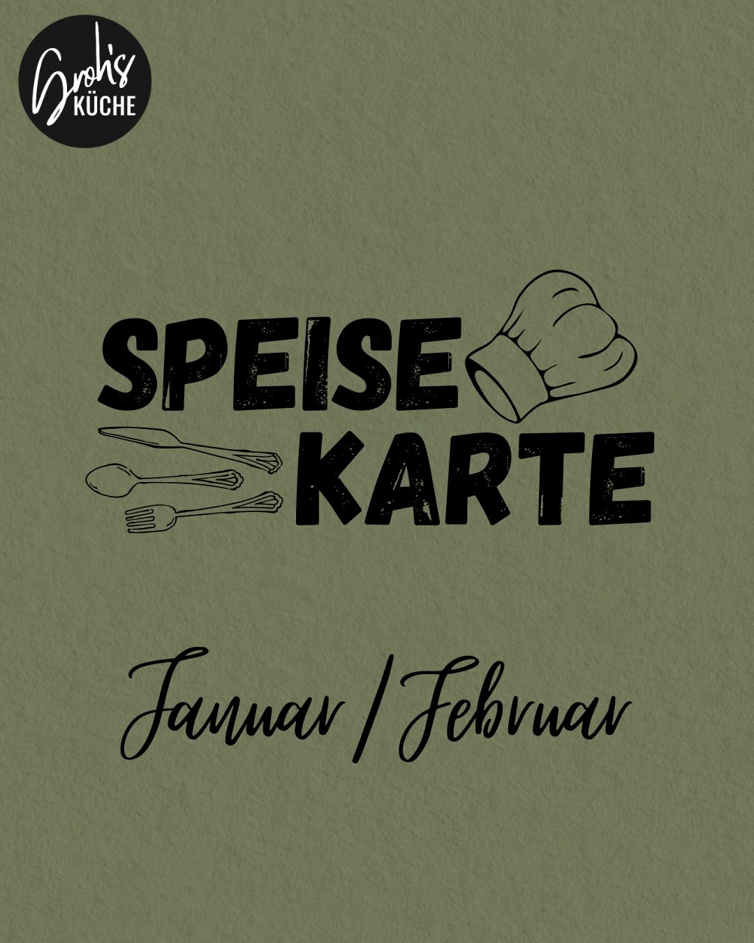 Liebe Leute,
wir sind nach unserer kleinen Winterpause zurück mit einer neuen Speisekarte.
Kommt vorbei!