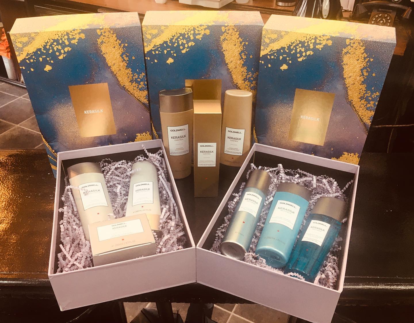 Post Christmas 🎄 offer!
Purchase two luxury products #kerasilkrevitalize #kerasilkcontrol #kerasilkstyle #kerasilkcolor or #kerasilkreconstruct and receive the third product for free complete with gift wrapping in beautiful boxed packaging 😍