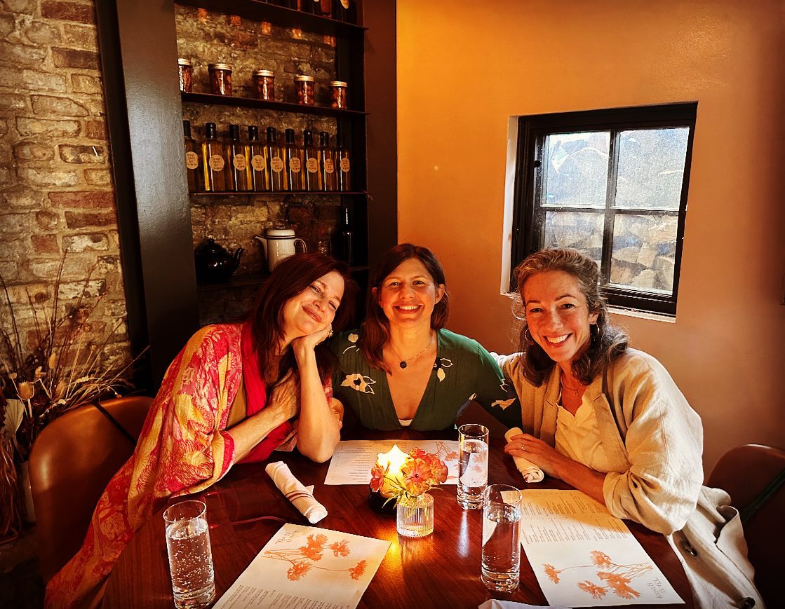 💛Just because! I love these two women so much @schuylerbrown @rochelleschieck
As I have written before, we lived together (in separate spaces but shared property) with our families @rhinevalleyfarm during Covid. Deep Roots that continue to Flower. 🌺Rochelle is the founder of www.Qoya.love. In the last 20 years, she has traveled around the world, leading over 4,000 movement classes, training hundreds of Qoya teachers in 20 different countries, and taking women on over 70 retreats to sacred places in North and South America, Europe, Africa, Asia, Australia, and New Zealand. Schuyler Brown is an author, philosopher, futurist, and highly sought-after consultant with some of the biggest companies in empathy and coherence. She also has a powerful new serialized must-read novel on 20th-century author Katherine Mansfield and Gurdjieff, on Substack. More at www.artofemergence.com
The three of us pictured here at the fabulous @feastandfloret in Hudson, NY, 2023. Celebrating Rochelle’s Bday.
#sisterhood #HudsonValley #RhineValleyFarm #SchuylerBrown #Qoya #GaiaCodex #Dakinis