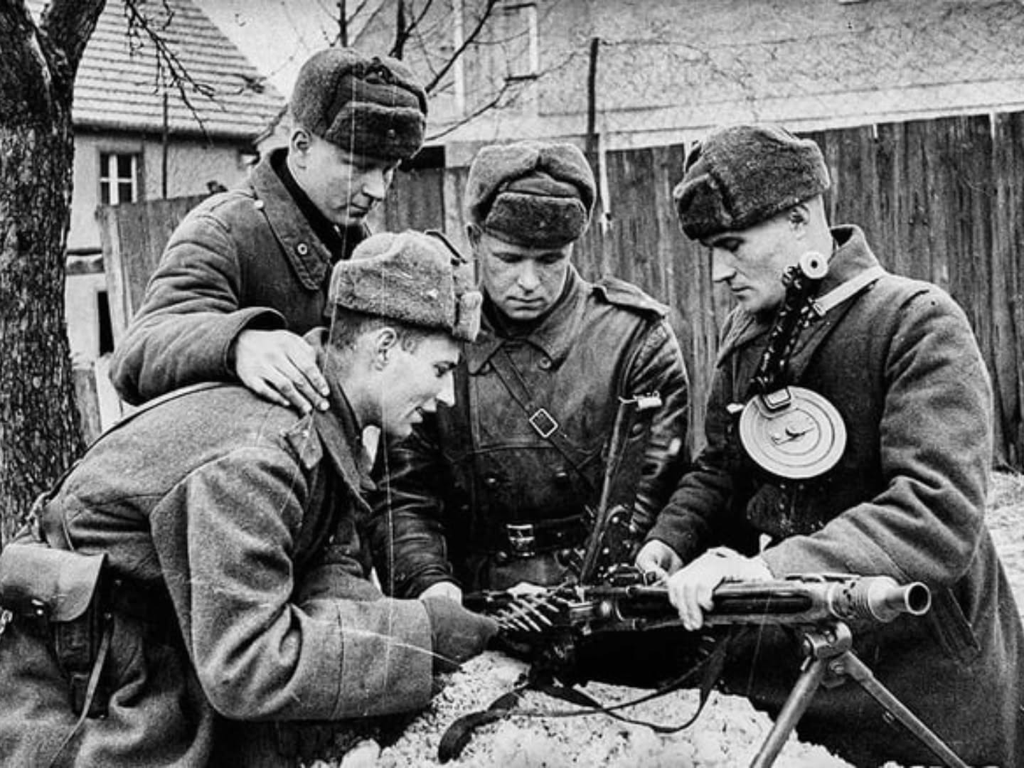 This photo is a random photo of Soviet Red Army soldiers in winter....
January 27 is Holocaust Rememberance Day for the Liberation of Auschwitz by the Soviet Red Army. It is a day millions honor those who died in the concentration camp, extermination camp and the death pits throughout Eastern Europe..... but it wasn't black and white.
The Soviets watched from the East Bank of the Vistula as Warsaw was raped, burned, looted and destroyed by the SS in August of 1944 not entering Warsaw until January 17, 1945. German and Polish civilians fleeing west were often gunned down by Red Army troops. Many towns and villages were drunkenly looted by the Red Army as well as the mass rape of German and Polish women. The Ukrainian Front of the Red Army were often former Ukrainian SS men who defected in late 44 when they saw the Germans starting to rapidly retreat westward. Katowice, Krakow, Kielce, Breslau (Wrocław), Poznan and many others were heavily looted by drunken Red Army men as well as the sexual violence towards German and Polish women.
The Red Army and the NKVD used Auschwitz as their own transit camp for prisoners, many Red Army and NKVD men blamed the Jewish prisoners for the invasion of their land by Hitler’s armies causing millions of death from Poland all the way through Western Russia. Poland suffered under the Nazis just to be taken over the Soviets establishing a Communist rule over Poland and arresting and executing Polish Home Army (Armia Krajowa) soldiers and partisans unless they swore loyalty to the USSR.
Americans and Brits liberated, the Red Army did no such thing in the east. The war in the east was the worse 6 years of war.
#Poland #WWII
