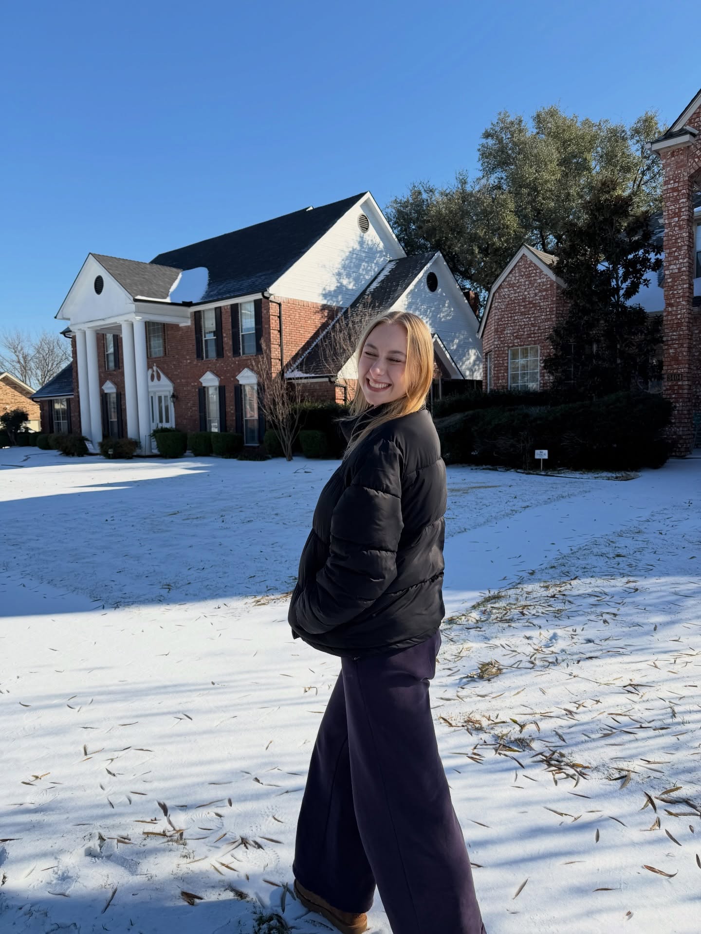 Texas looked a little different this week!🧊💖#IcePrincess #WinterBarbie