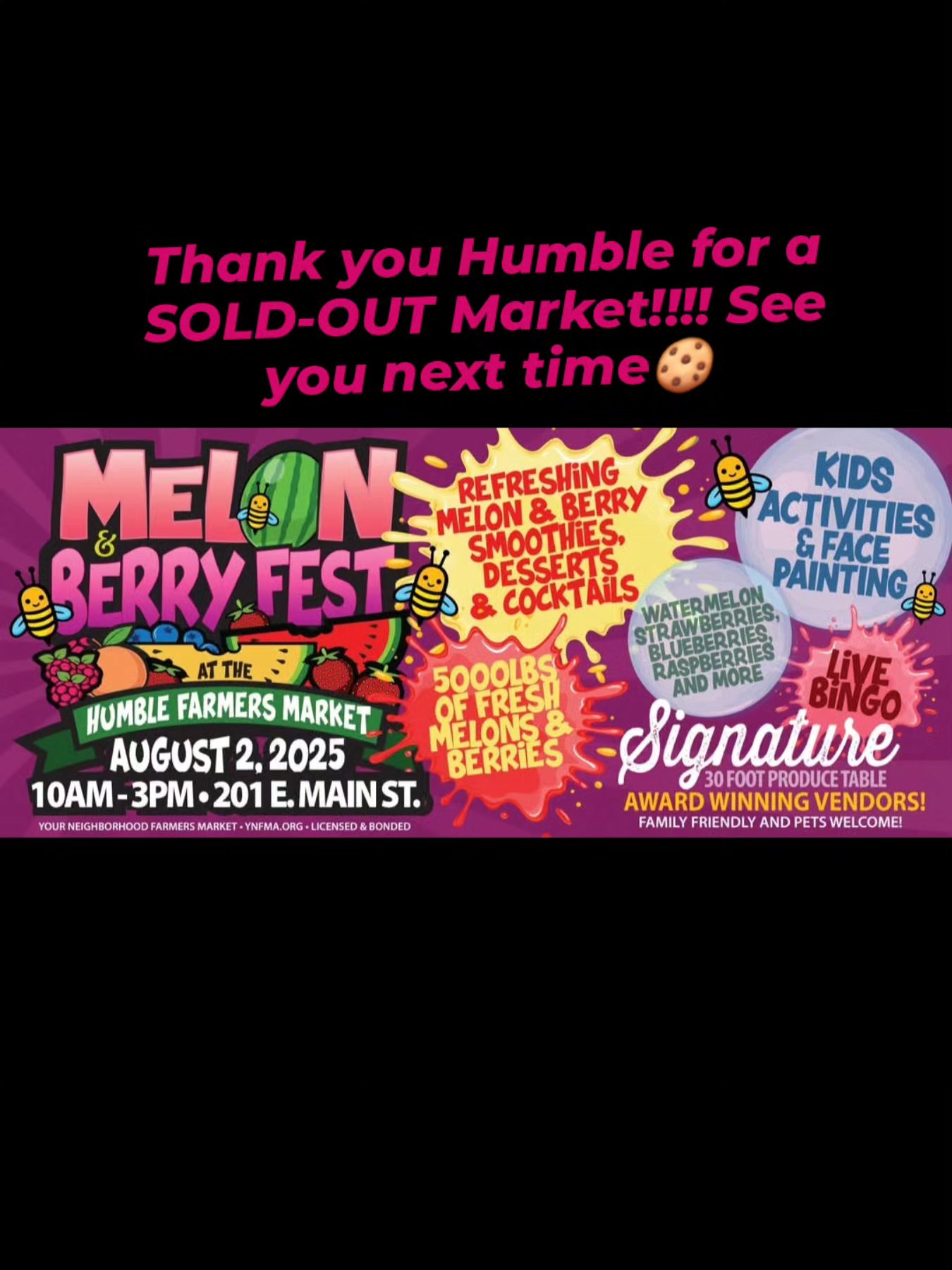 ✨ SOLD OUT! ✨
We are beyond grateful for the incredible love and support at today’s market! 💛 Every smile, kind word, and sweet treat shared made our hearts full. Thank you to everyone who stopped by, shopped with us, and made this day unforgettable. We couldn’t do this without YOU! 🫶
Here’s to more sweet moments and amazing markets ahead! 🍪💛
#SoldOut #GratefulHeart #ThankYou #SweetSuccess #BakersOfInstagram #HomeBakerLife #FarmersMarketLove #SupportLocal #ShopSmallBusiness #SinfulBites #SweetTreats #BakingWithLove #MadeFromScratch #CookieLovers #FoodieLife #FestivalVibes #MarketDay #SmallBusinessSupport #BakingFromTheHeart