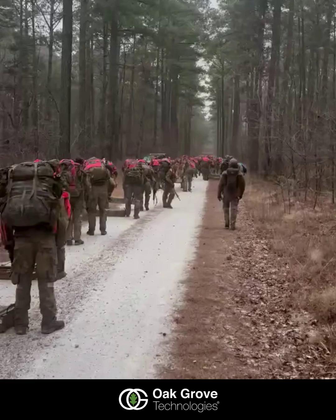 Hard men doing hard things keep our country safe. A little winter storm wonโt stop SFAS candidates.
#OakGroveTechnologies #OurServiceContinues #WinterStorm #SFASCandidates #Resilience #ServiceBeforeSelf