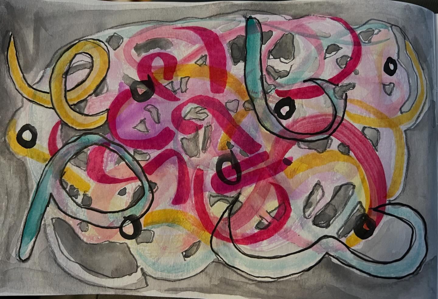 I don’t know what this is, but I don’t have to. I found my initials in there, though, so it was meant to turn out this way!
Anyone else exploring “enough” after years of trauma- and career-induced perfectionism? How’s it going? (Serious question.)
#dailydoodles #mpwrdjanuary2026 #invitingease #doitforthelove