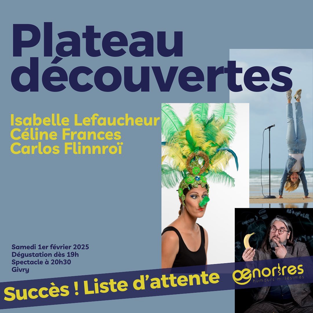 Le public du @fest.oenorires est fou ! Vous nous avez cassé la billetterie 🤣 @celinefrancespro @carlos.flinnroii @isabelle.lefaucheur ça sent la grosse soirée 🔥🔥
Ami public, inscrivez-vous sur liste d’attente, (rdv sur site du festival) on fait notre max pour remettre quelques places en vente bientôt !
.
.
.
. #oenorires #oenorires2025 #festival #theatre #spectacle #humour #standup #bourgogne #bourgognefranchecomte #saoneetloire #legrandchalon #givry #vinsdebourgogne