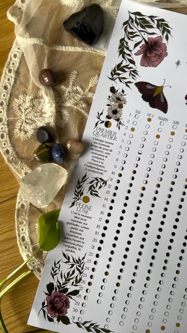Le calendrier lunaire 2026 est sur la boutique pour encore 2 semaines seulement 🌙✨
Lien dans la bio
#calendrierlunaire #lune #phaselunaire #cycledelalune #cycleféminin