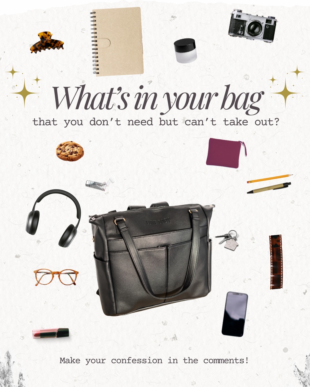 What’s the ONE thing in your bag you cannot take out? 👀👜
You know the one…
It’s not for the kids.
It probably should have been thrown out.
But it lives there now. Permanently.
Mine?
👉 A random tiny toy I have zero memory of buying but feel emotionally attached to now 😂
(Plus about 47 receipts and a rogue lip balm that expired in 2019.)
Your turn — tell me what’s in your bag that’s staying put 👇
No judgement. This is a safe space 💛
#luxebaby #randomitems #mumbossnz