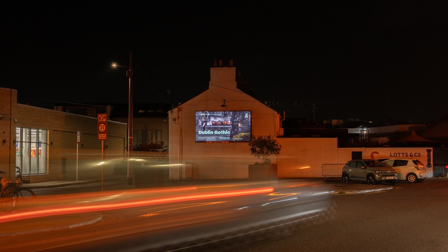 If these streets could talk!
It was a pleasure to promote Dublin Gothic through our network using both large & small formats.
It’s the last week of this incredible show @abbeytheatredublin.
Go embrace the grime and glory of our dirty ol town.