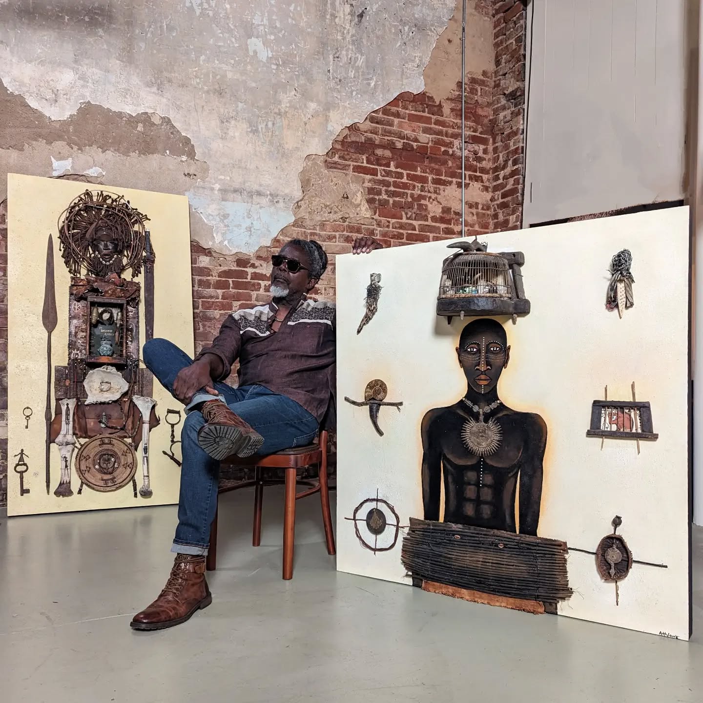 My sincere thanks to my wife, Alyce, my sons, Ocean and Forest, and to my very dear friends, Sol and Jennia Aponte of Art Melanated, for arranging a very successful studio crawl this past weekend. Last but not least, thanks to the many guests who took the time to visit with us and be a part of this very memorable event. One Love!