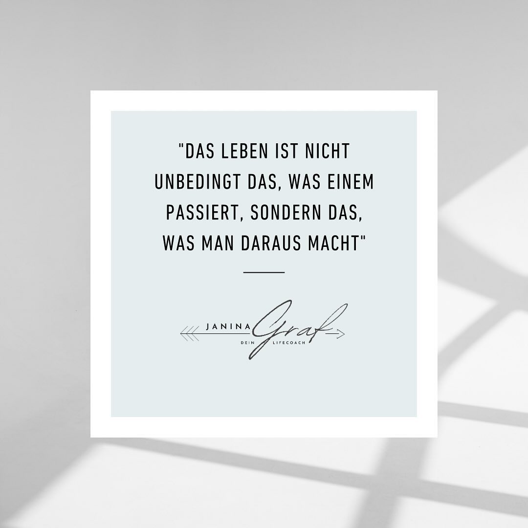 Dieses Zitat ist meine tägliche Motivation. Wir alle stehen manchmal vor Herausforderungen, die uns überwältigen. Manchmal bremsen uns aber auch unsere eigenen Gedanken und Glaubenssätze. Als Dein Lifecoach helfe ich dir dabei, deine Ängste zu überwinden, wieder zu mehr Selbstvertrauen zu gelangen und du die Kraft bekommst, an deinen Zielen zu arbeiten. Teile deine Geschichte mit mir und lass uns gemeinsam wachsen. Hast du auch schon einmal das Gefühl gehabt, in einer Sackgasse zu stecken und nicht mehr herauszufinden?
#lebensfreude #lifecoach #persönlichkeitsentwicklung