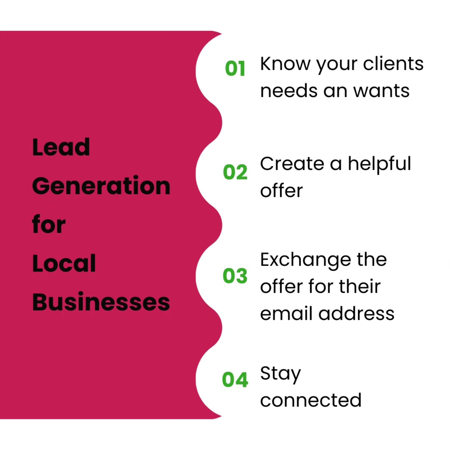 Email marketing is one of the most effective marketing tools for local businesses!
Statistics indicate that for every $1 spent on email, businesses can earn $44 that in return sales.
But how do you generate those email leads?
Facebook & Instagram ads is a great way to reach lots of potential clients and easily collect emails in exchange for your offer.
Reach out if you're interested in a strategy like this to grow your local businesses email list!
#LeadGeneration #LocalBusiness #MarketingTips #BusinessGrowth #Email #ValuableOffers #AttractNewCustomers