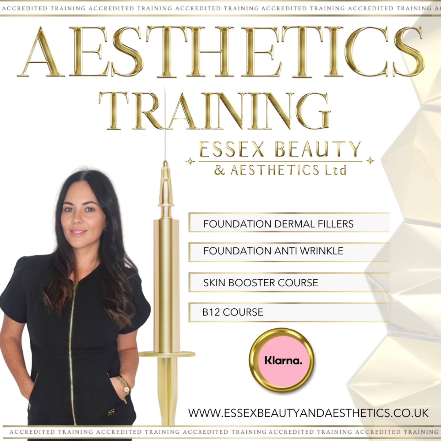 💉 Aesthetics Training Courses Now Booking
Ready to start or grow your aesthetics career?
Our foundation aesthetics courses are designed to give you the knowledge, confidence and hands-on experience to practice safely and professionally.
✨ Courses available:
• Foundation Dermal Fillers
• Foundation Anti-Wrinkle
• B12 Injection Course
• Skin Boosters Course
✔️ In-depth theory & anatomy
✔️ Consultation, consent & safety
✔️ Complications & aftercare
✔️ Live model practical training
✔️ Taught by experienced aesthetic educators
Perfect for beginners or practitioners looking to expand their treatment menu.
💳 Payment plans available with Klarna & Clearpay
📍 Limited spaces available
📩 DM us to enrol or book via the website
#essexaesthetics #EssexBeautyAndAesthetics #essexaesthetictraining #essexdermalfillers #essexskin