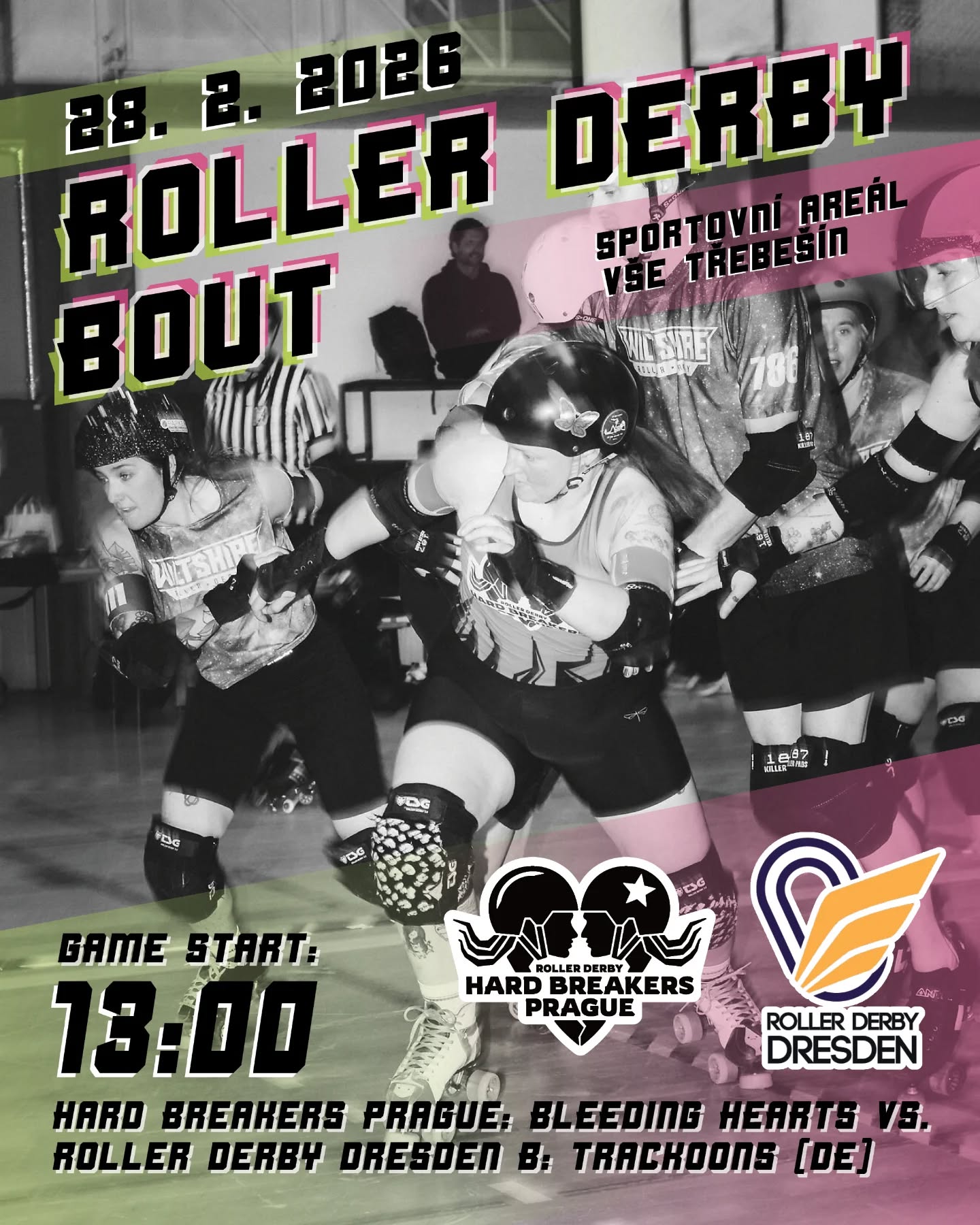 Jarní sezóna Hard Breakers startuje a tentokrát bude patřit celý track B-týmu! 💔
Jak si Bleeding Hearts poradí s Drážďanskými Trackoons? Rozhodně vás čekají tvrdé hity, pořádná dávka strategie a chuť ukázat, co v téhle sestavě je! 🔥
🗓️ 28. 2. 2026
🏁 13:00
📍 Na Třebešíně 3215/1, Strašnice
...
🇬🇧
The Hard Breakers spring season is kicking off and this time, the entire track belongs to the B team!
💔
How will the Bleeding Hearts handle the Dresden Trackoons? Expect hard hits, smart strategy, and a fierce drive to prove what this lineup is made of! 🔥
🗓️ 28. 2. 2026
🏁 13:00
📍 Na Třebešíně 3215/1, Strašnice
#hardbreakersprague #czechrollerderby #praguerollerderby