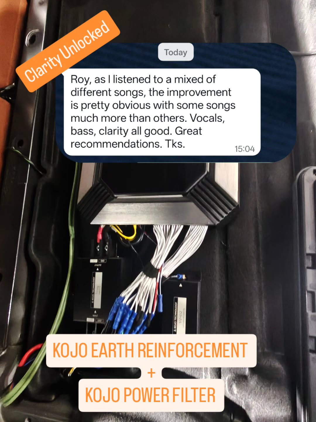 Immerse yourself in pure sound with KOJO products eliminating noise and perfecting ground.
KOJO VE-02 EARTH REINFORCEMENT
KOJO N-04 POWER FILTER