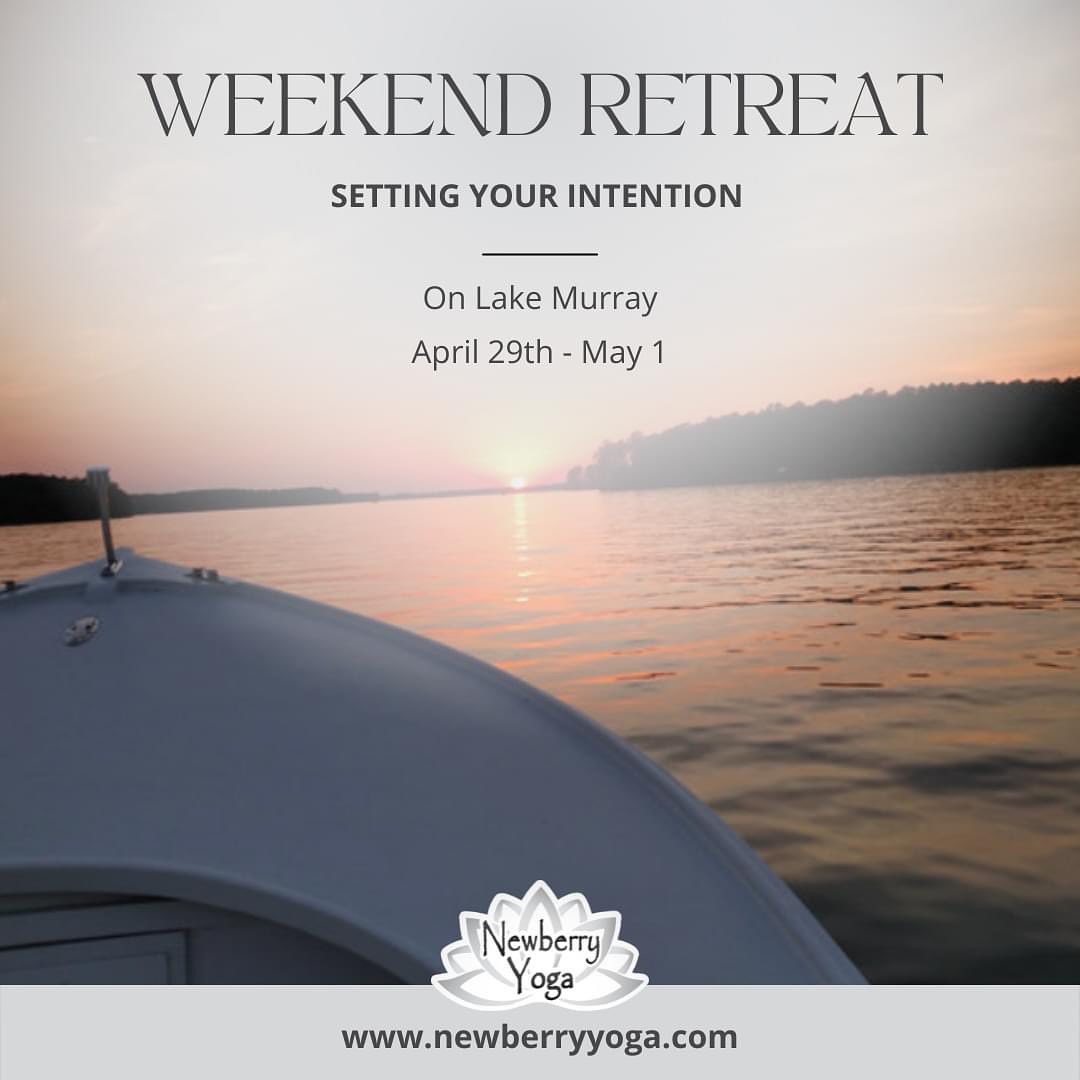 Every time we meet on the mat, we take a couple of minutes to settle and set our intention for our practice. But intentions go far beyond that!
•
•
We are holding a weekend workshop on Lake Murray from April 29th to May 1st. The theme of the workshop is setting your intention. Elizabeth Ferrara will lead us through the methods of setting intentions for a meaningful, purposeful life. Contact us at 803-960-2596 for more information or to join us on the reatreat!
#newberryyoga #yoga #yogapractice #yogaretreat #yogaevent #meditation #lakemurraysc #chapinyoga #saludayoga #clintonyoga #columbiayoga #lexingtonyoga