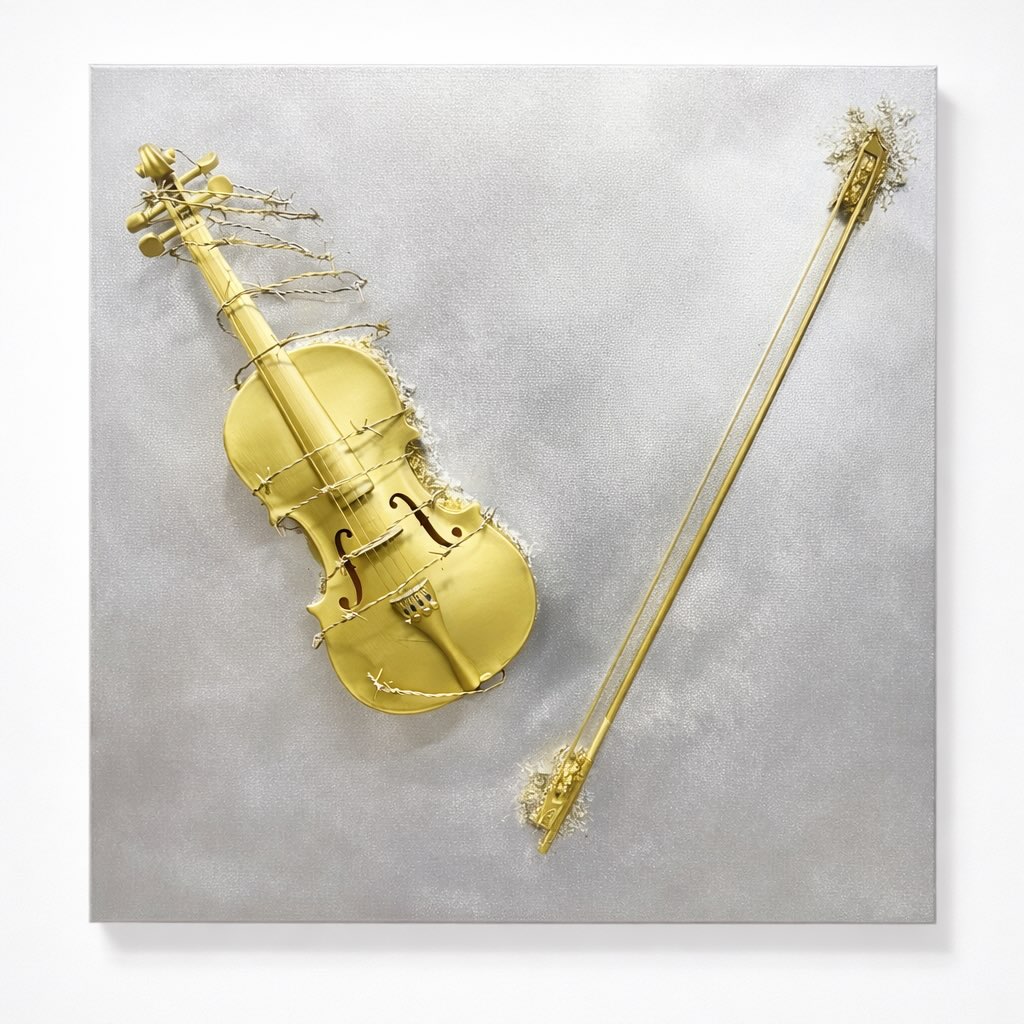 #violonsdelespoir #silver&gold #violon #konqui